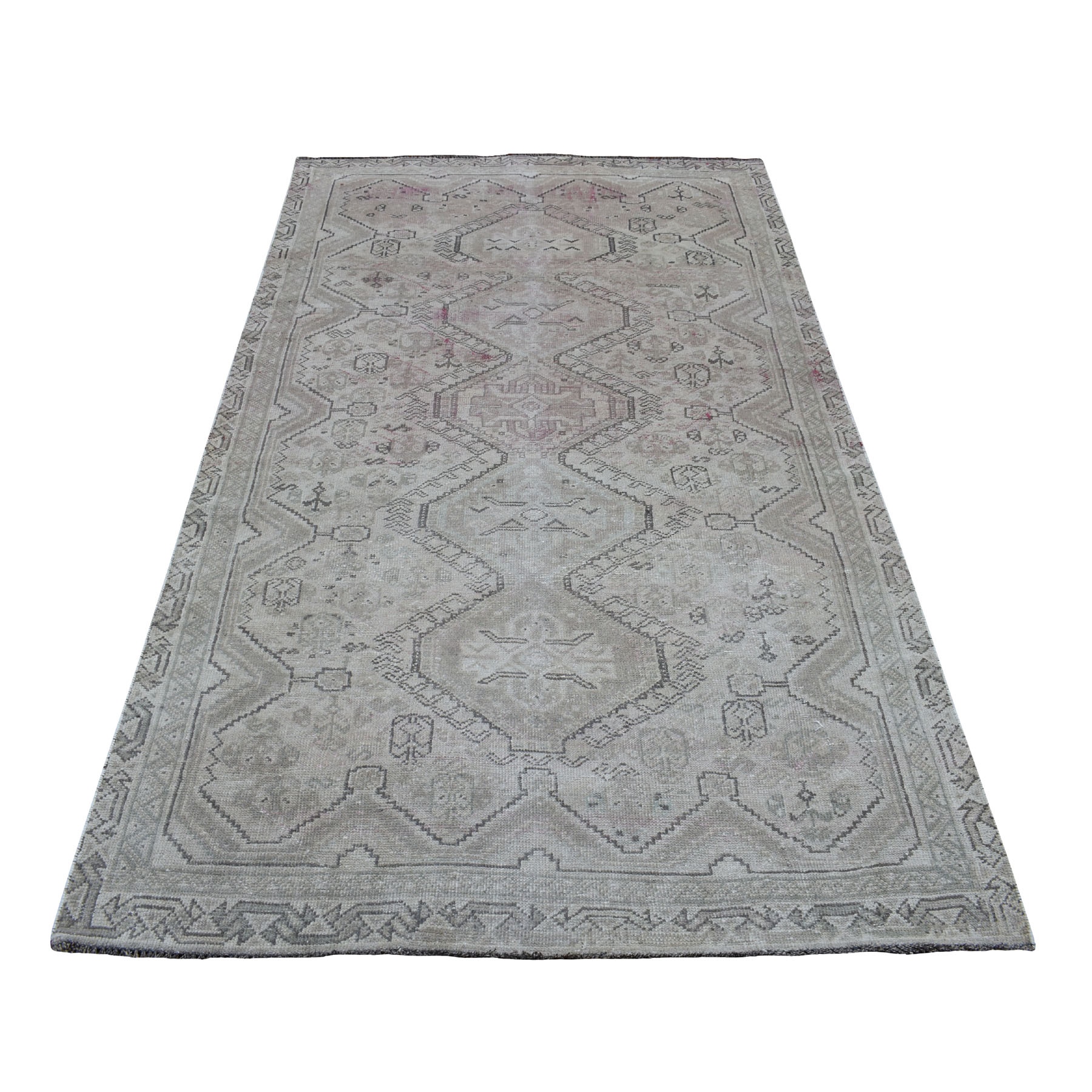 Traditional Wool Hand-Knotted Area Rug 4'7